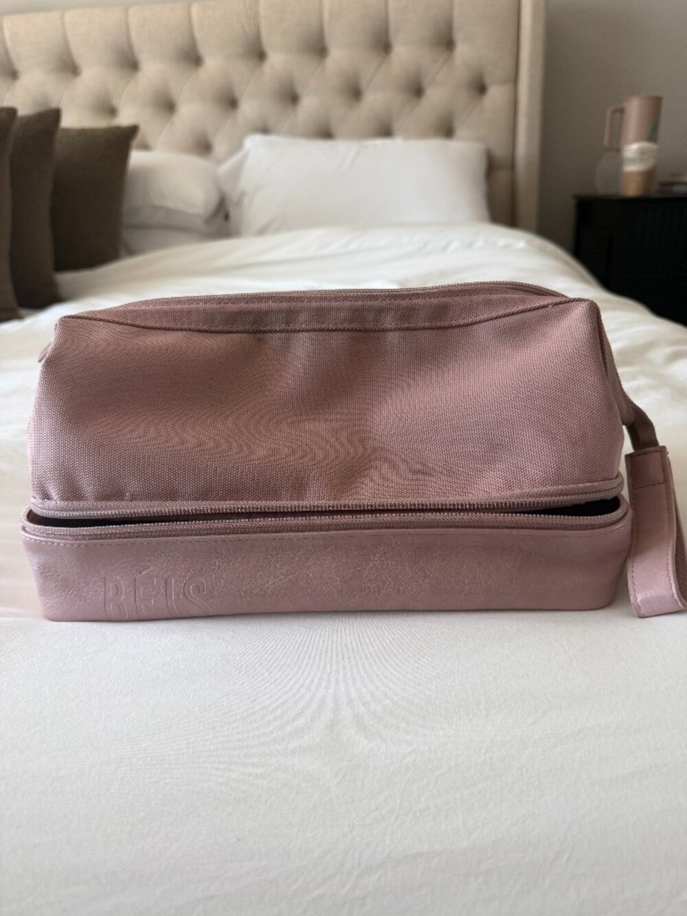 BÉIS Travel Makeup / Toiletry Bag — Dusty Pink